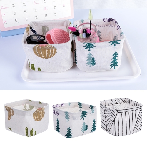 1PC Nordic Style Canvas Storage Bin Closet Toy