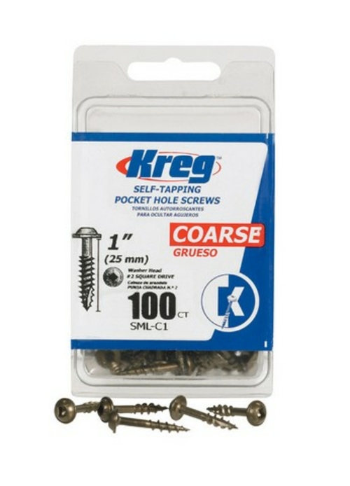 Kreg SML-C1-100 8 x 1 in. Pocket-Hole Screw