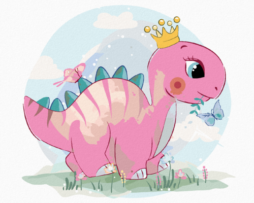 Paint by Numbers - PINK DINOSAUR