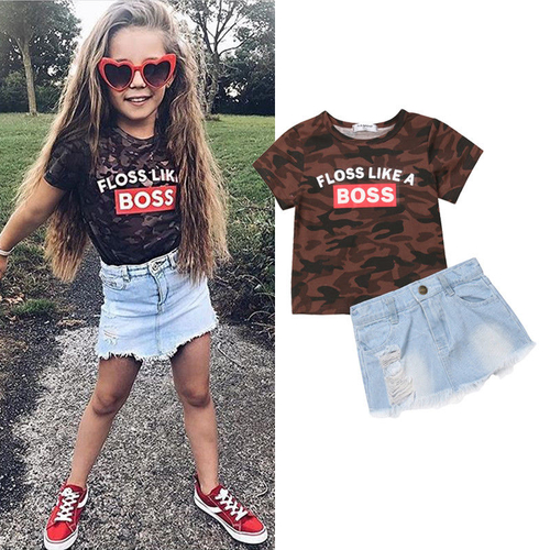 1 6Y Summer Fashion Infant Kids Baby Girls Clothes