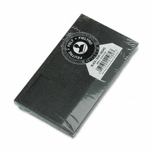 Carter's 21082 Felt Stamp Pad- 6.25w x 3.25d- Black
