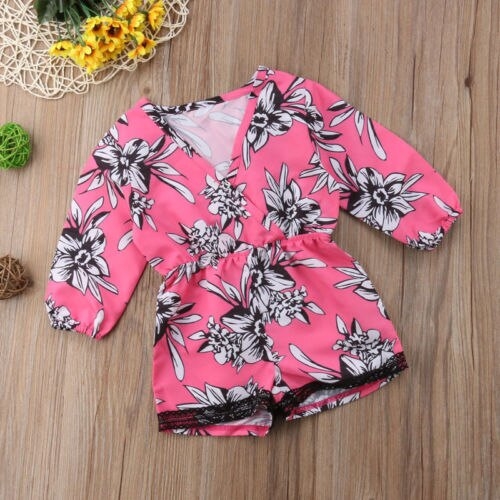 Cute Newborn Baby Kids Girls Romper Jumpsuit