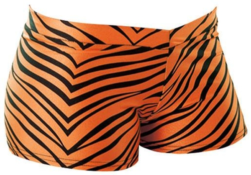 Pizzazz 5400AP -ORA -AM 5400AP Adult Animal Print Hot Short, Orang