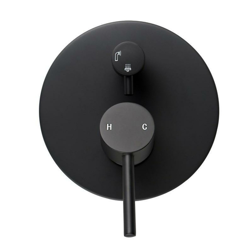 Euro Nero Matte Black Shower/Bath Mixer Diverter