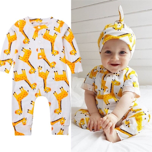 Cute Newborn Playsuit Kid Baby Boy Girls