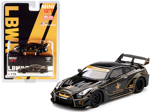 Nissan 35GT-RR Ver. 1 LB-Silhouette WORKS GT Black with Gold Stripes