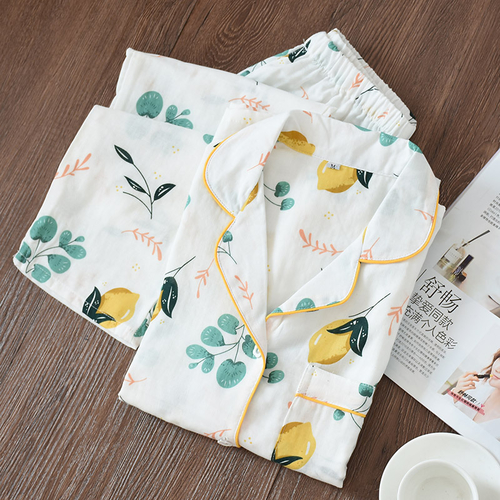 2019 Long Sleeve Cotton Nightwear Women