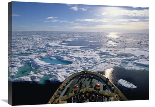 24 x 32 in. Icebreaker in the Arctic, Canada Art Print - Konrad Wo