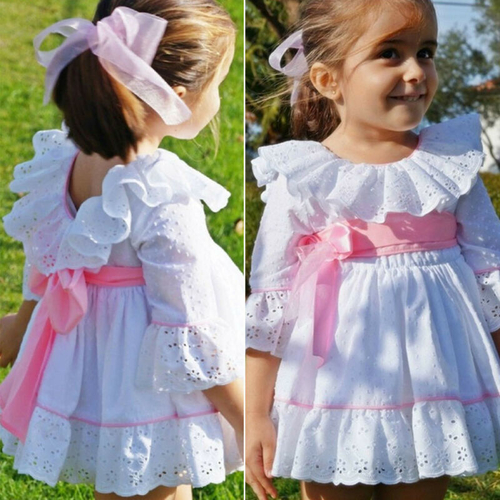 Kids Baby Girl Princess Dress Ruffles Flare