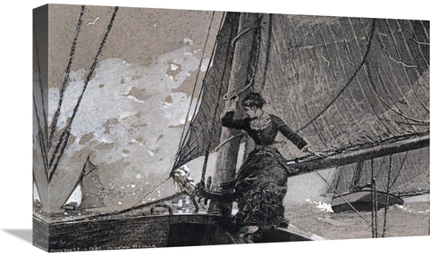 Global Gallery GCS-266579-22-142 22 in. Yachting Girl Art Print - Wins