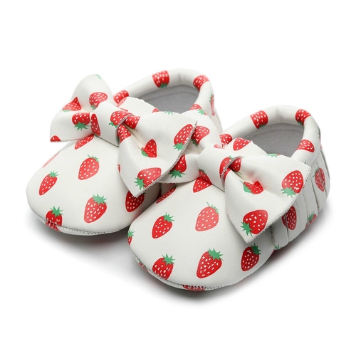 PU Leather Lovely Printing Baby Shoes Newborn