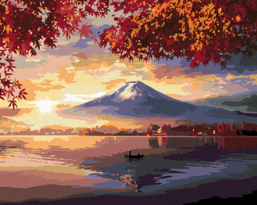 Paint by Numbers - JAPAN MOUNTAIN AND LAKE