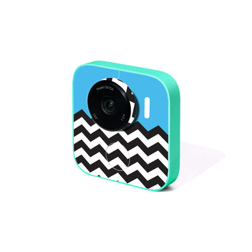 MightySkins GOOCL-Baby Blue Chevron Skin for Google Clips Camera, 