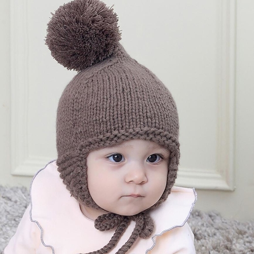 Child Hat Gray Christmas Hat Winter