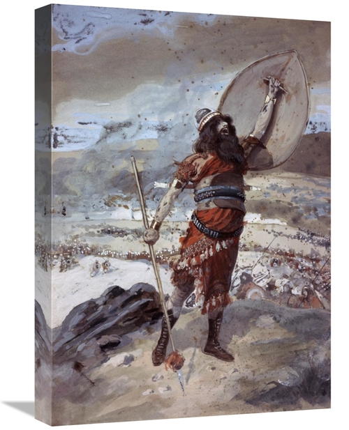 Global Gallery GCS-280389-22-142 22 in. Joshua Gives the Signal for th