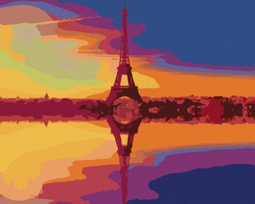 Paint by Numbers - REFLECTION OF EIFFEL TOWER