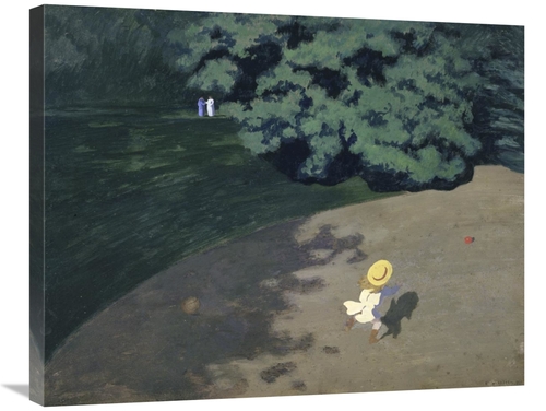 Global Gallery GCS-283276-30-142 30 in. The Ball - Corner of the Park&