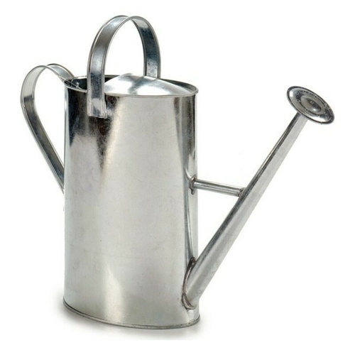 Decorative watering can Silver Zinc 11 x 30,7 x 39 cm