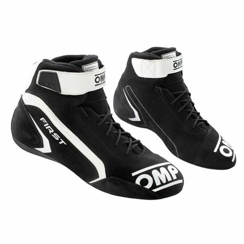 Racing Ankle Boots OMP FIRST RACE Black/White