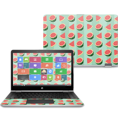 MightySkins HPPX360143-Watermelon Patch Skin Decal Wrap for 14 in. HP 