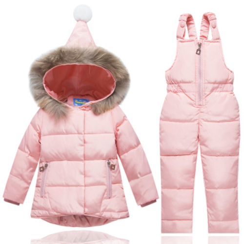 2 pcs Children's Down Jacket Baby Girl Boy Clothes