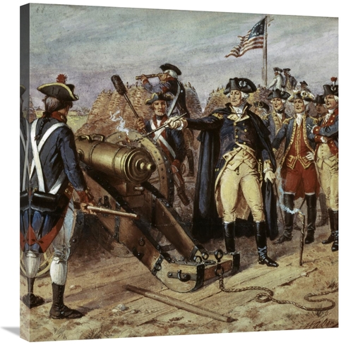 Global Gallery GCS-279024-30-142 30 in. Washington Firing First Shot a