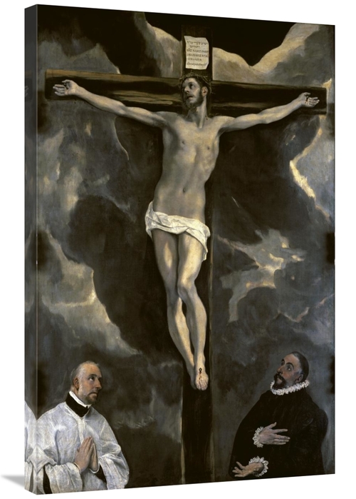 Global Gallery GCS-277475-36-142 36 in. Christ on the Cross Adored by 