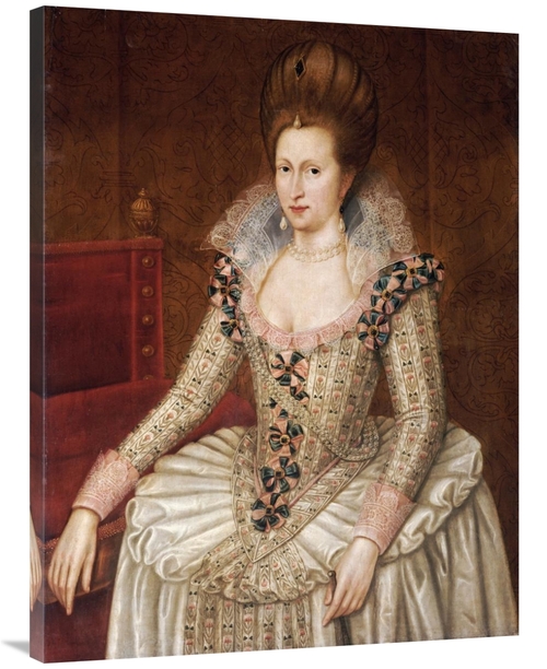 Global Gallery GCS-266164-40-142 40 in. Portrait of Queen Anne of Denm