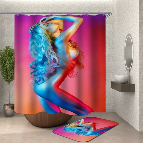 Hot Naked Girl Shower Curtain