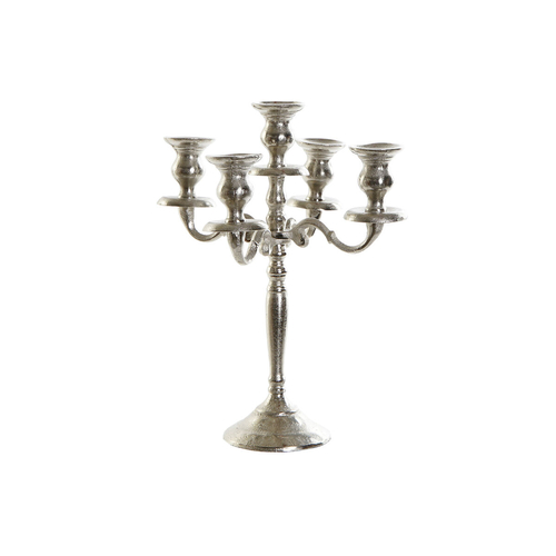 Candle Holder DKD Home Decor 22 x 22 x 34 cm 27 x 27 x 34 cm Silver