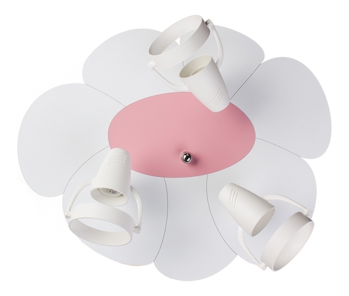 Ceiling lamp Plafon White-pink petals