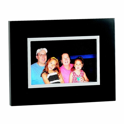 Creative Gifts International 069355 4 x 6 in. Ebony Photo Frame with S