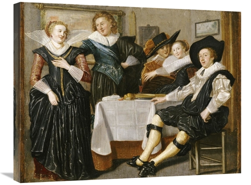 Global Gallery GCS-266477-30-142 30 in. A Merry Company in an Interior