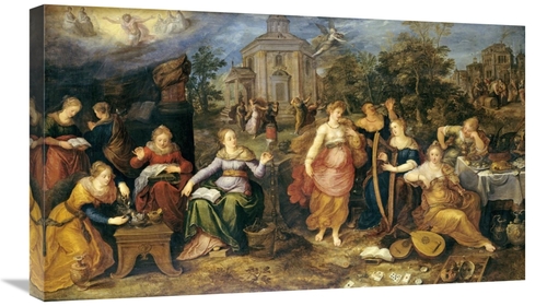 Global Gallery GCS-266345-30-142 30 in. The Parable of the Wise & Fool