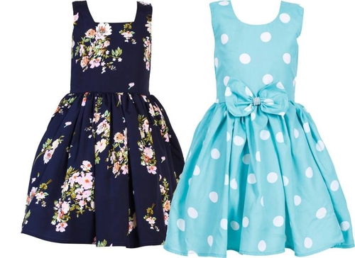 Midi/Knee Length Casual Dress  (Multicolor, Sleeveless) PACK OF 2