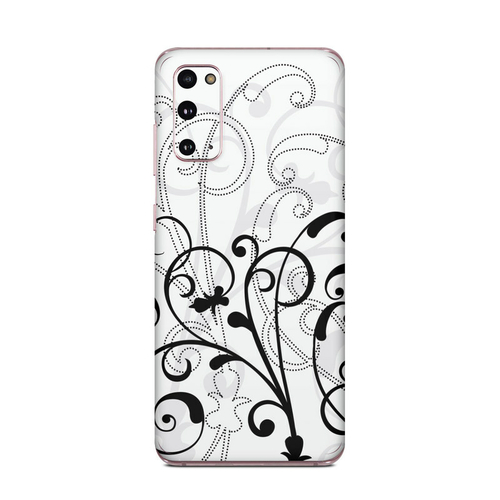 DecalGirl SGS205G-WB-FLEUR Samsung Galaxy S20 5G Skin - W&B Fleur