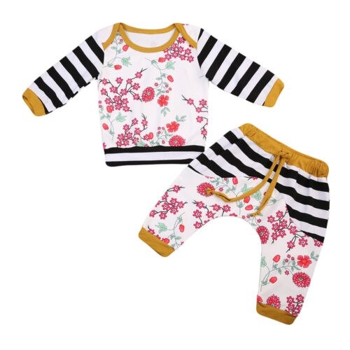 Newborn Baby Girls Plum Printed Clothes Outfits