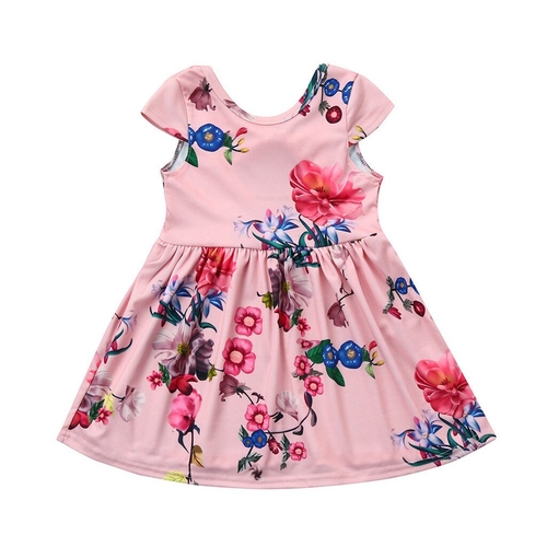 Fashion Baby Girl Dress Kawaii Toddler Kids