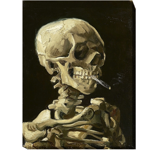 Artistic Home Gallery 3040A297IG Skull with Burning Cigarette by Vince