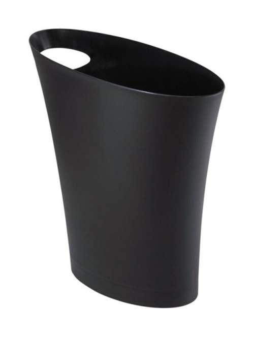 Umbra 082610-040 2 gal Skinny Waste Can  Black - pack of 6