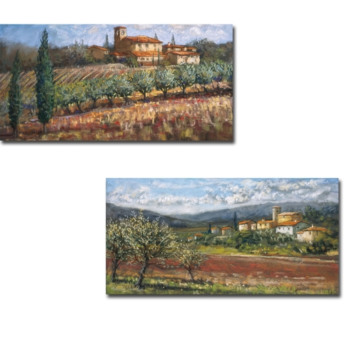 Artistic Home Gallery 1632B422CG Tuscan Olives & Hillside Olives by Ma