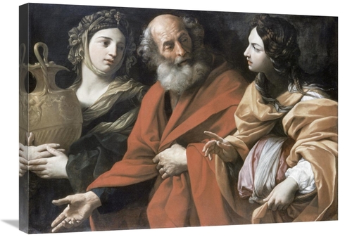 Global Gallery GCS-279613-30-142 30 in. Lot & His Daughters Art Print 