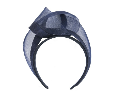 Navy fashion headband turban