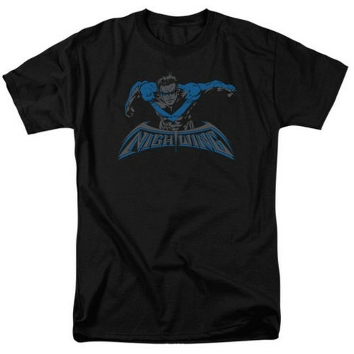 Trevco Batman-Wing Of The Night - Short Sleeve Adult 18-1 Tee - Black-