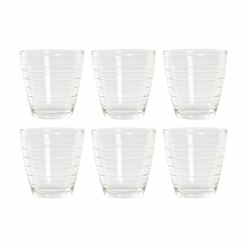 Set of glasses DKD Home Decor Multicolour Transparent Crystal Plastic