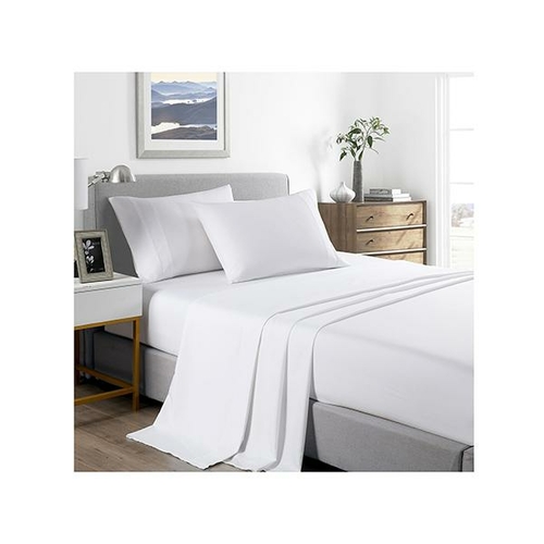 Casa Decor 2000 Bamboo Cooling Sheet Set Ultra Soft Bedding White