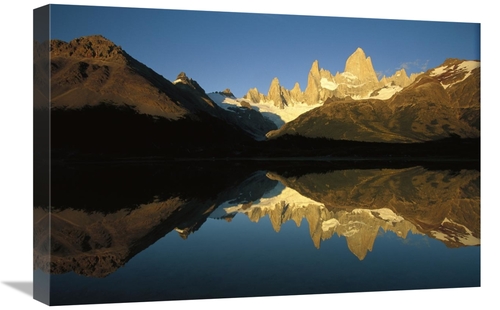 Global Gallery GCS-453410-1624-142 16 x 24 in. Mt Fitzroy Reflected in