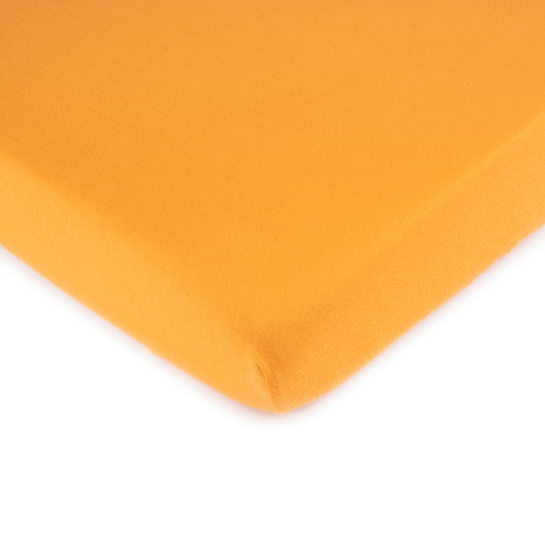 SheetWorld Fitted Crib Sheet - 100% Cotton Jersey - Solid Orange, Made