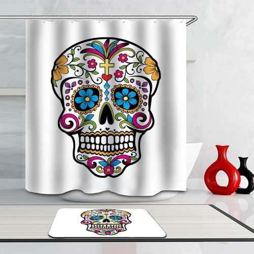 Sugar Skull Shower Curtain