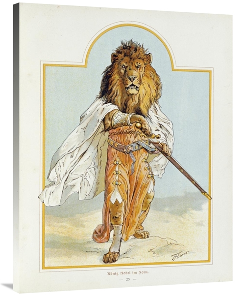 Global Gallery GCS-267979-40-142 40 in. Konig Nobel Im Zorn Art Print 